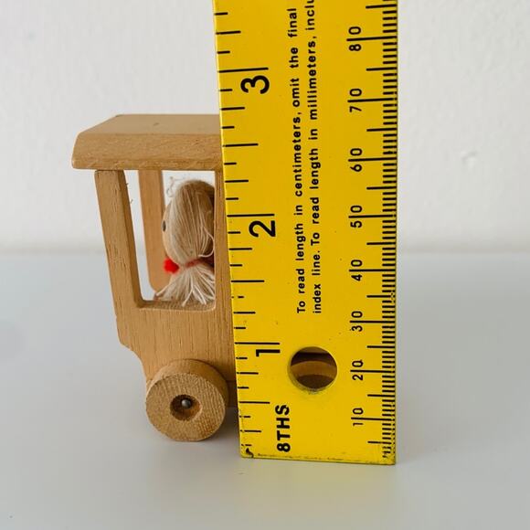 Vintage Wooden Dolly Ornament - Picture 7 of 9